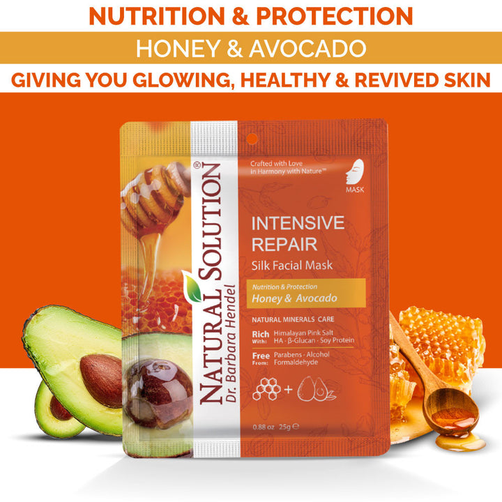 Facial Mask (Honey &amp; Avocado) - 25g | Natural Solution