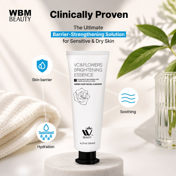 Amino Acid Facial Cleanser-120ml | WBM Beauty