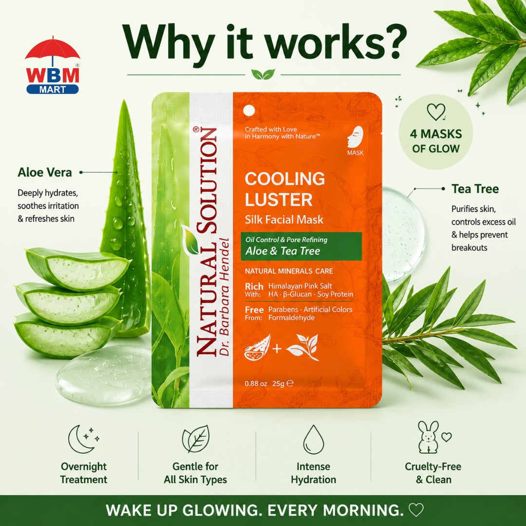 Facial Mask (Aloe &amp; Tea Tree) - 25g | Natural Solution