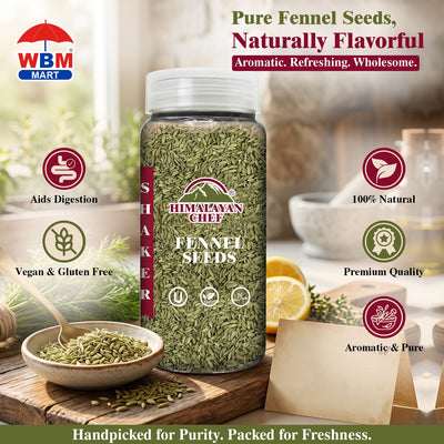 Fennel Seeds Plastic Shaker - 0.3 lbs (135g) | Himalayan Chef