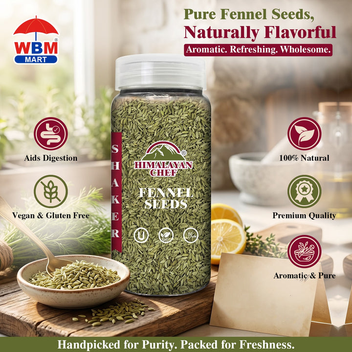 Fennel Seeds Plastic Shaker - 0.3 lbs (135g) | Himalayan Chef