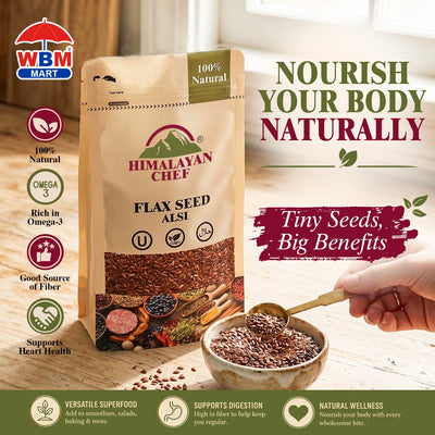 Alsi (Flax Seed) - 0.2lbs (100g) | Himalayan Chef