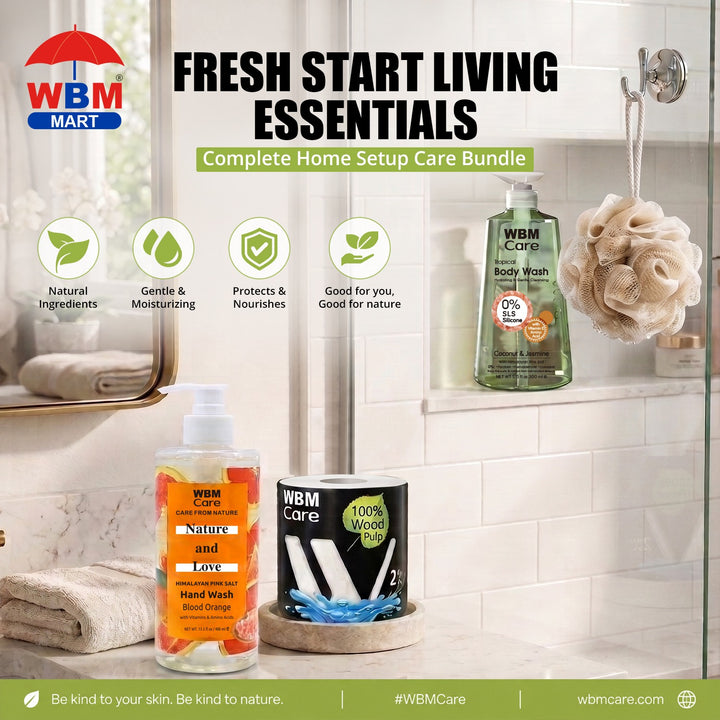 Fresh Start Living Essentials – Complete Home Setup Care Bundle | WBM Mart