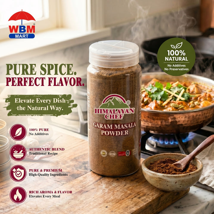 Garam Masala Powder Plastic Shaker - 0.33 lbs (150g) | Himalayan Chef