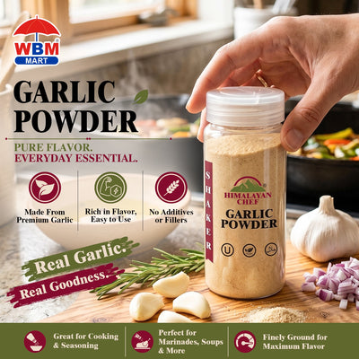 Garlic Powder Plastic Shaker - 0.4 lbs (180g) | Himalayan Chef