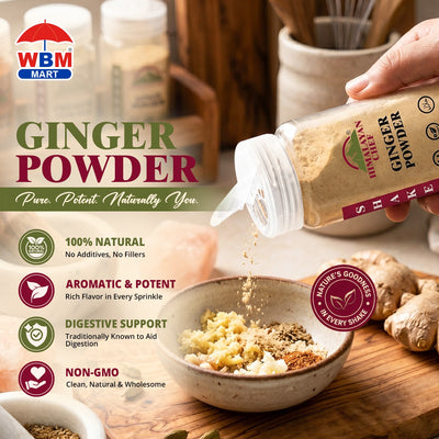 Ginger Powder Plastic Shaker - 0.35 lbs (160g) | Himalayan Chef