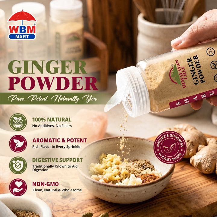 Ginger Powder Plastic Shaker - 0.35 lbs (160g) | Himalayan Chef