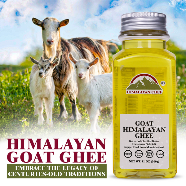 Himalayan Desi Goat Ghee- Square Plastic jar 0.66 lbs (0.3 Ltr)