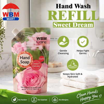 Hand Wash Refill Sweet Dream - 400ml | WBM Care