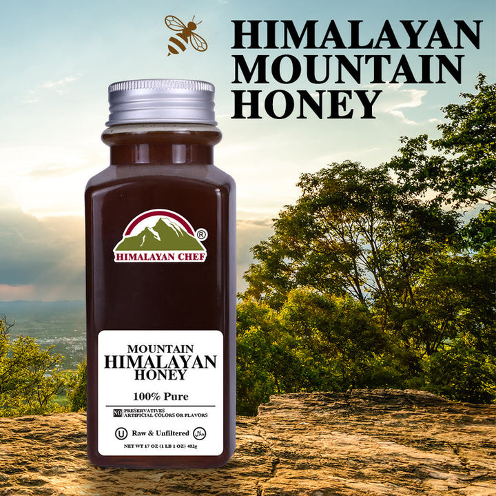 (Pack of 3) 100% Pure Honey Jar - 3 lbs (1440) | Himalayan Chef