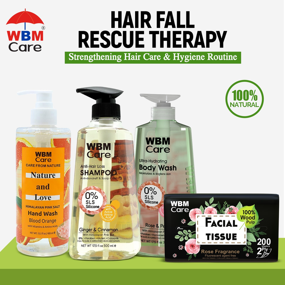 Hair Fall Rescue Therapy – Strengthening Hair Care &amp; Hygiene Routine | WBM Mart