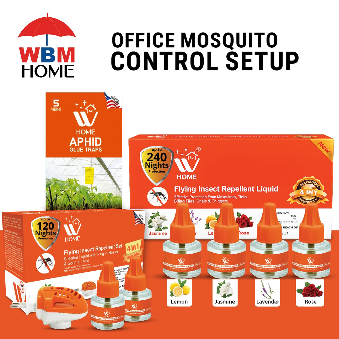 Office Mosquito Control Bundle – Machine + Liquid + Trap Combo | WBM Mart