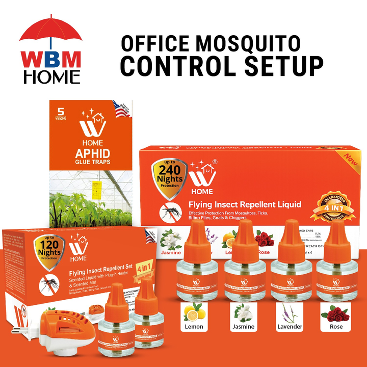 Office Mosquito Control Bundle – Machine + Liquid + Trap Combo | WBM Mart