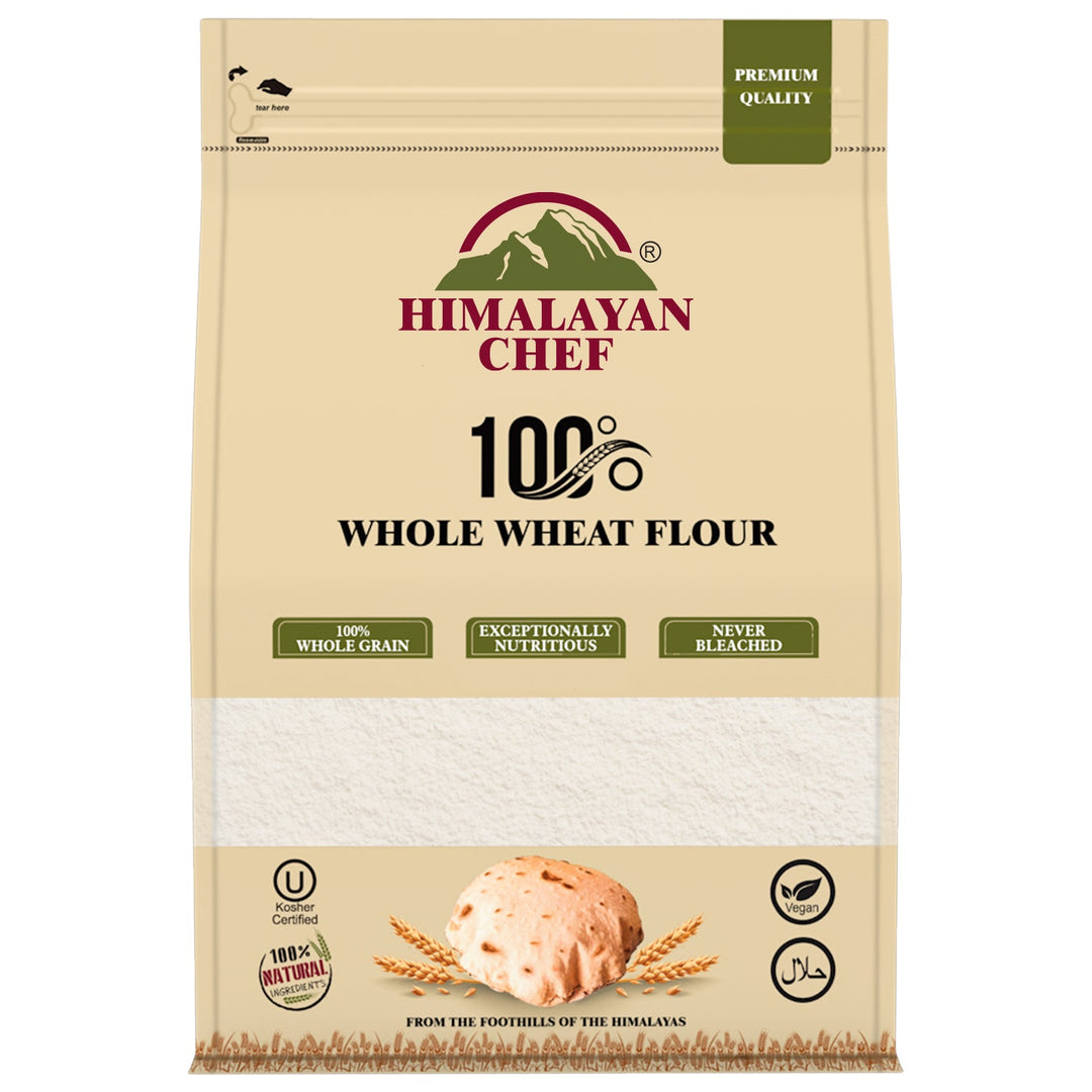 Whole Wheat Flour (Chakki Atta) -10 lbs (4540g) | Himalayan Chef