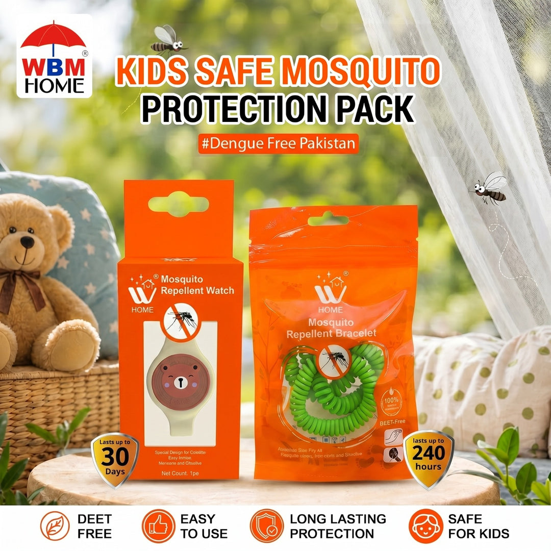 Kids Mosquito Protection Bundle – Bracelet &amp; Watch | WBM Mart