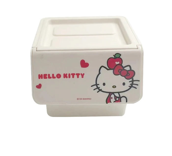 Hello Kitty Apple Collection Storage Box Cute Organizer Container | WBM MART