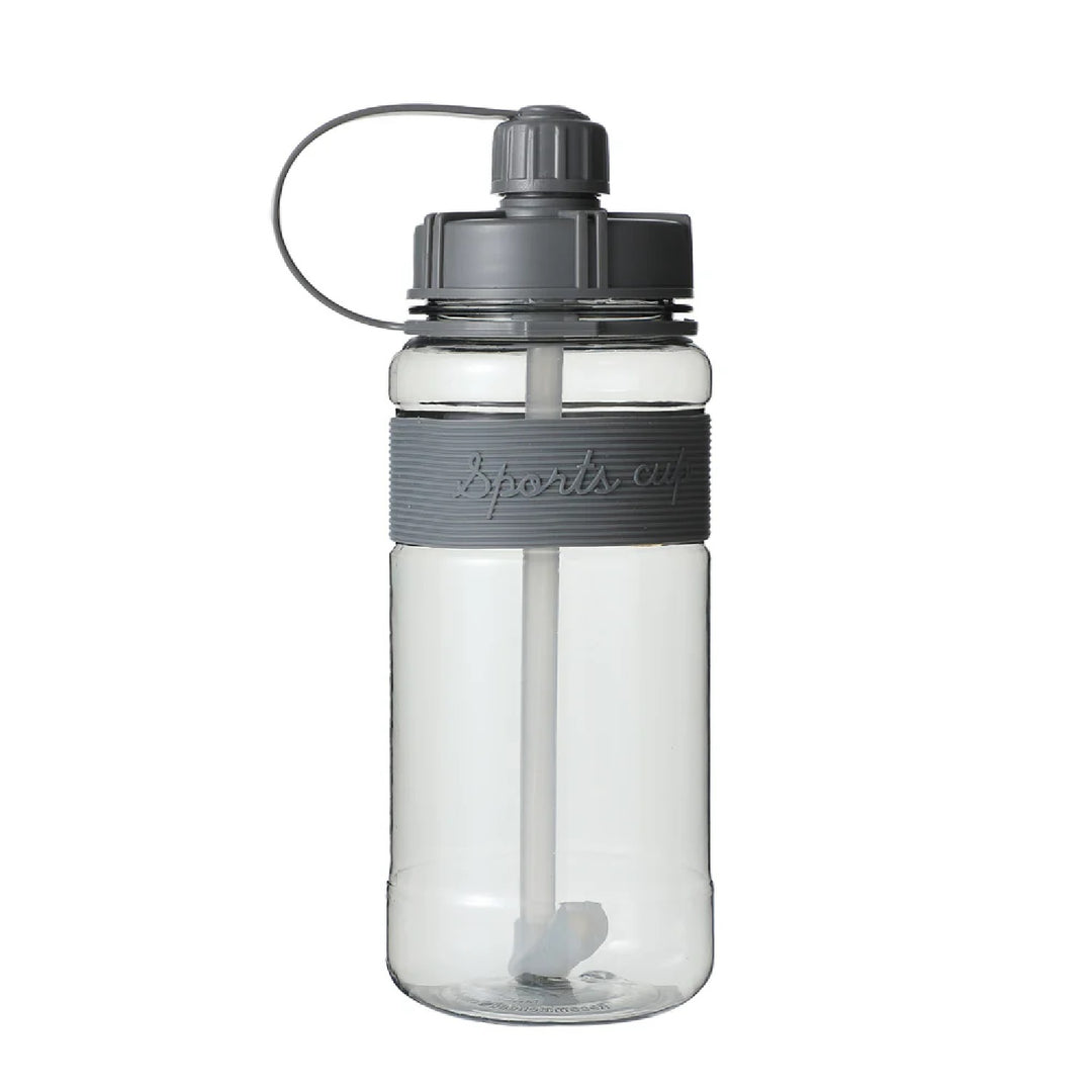 Large Capacity Plastic Water Bottle for Sports (1000mL)(Gray)|WBM MART