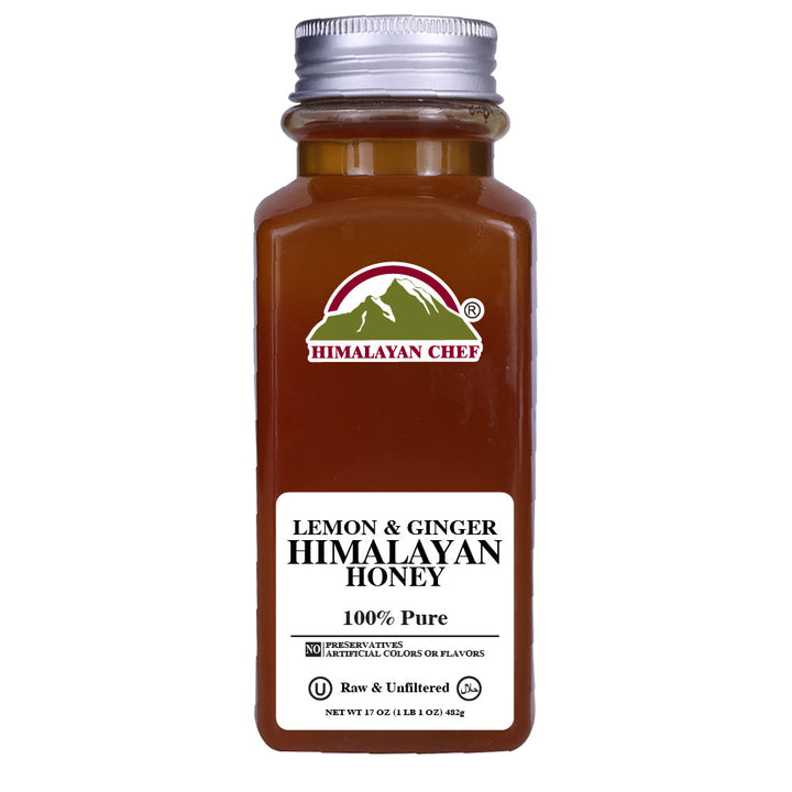 Lemon &amp; Ginger Honey - 1 lbs (480g) | Himalayan Chef