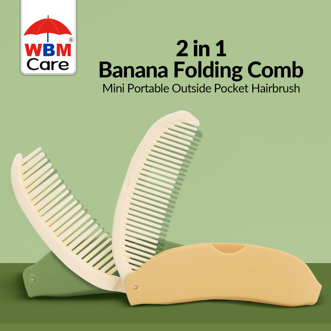 Portable Banana Hair Comb (Any Random Color) | WBM Care