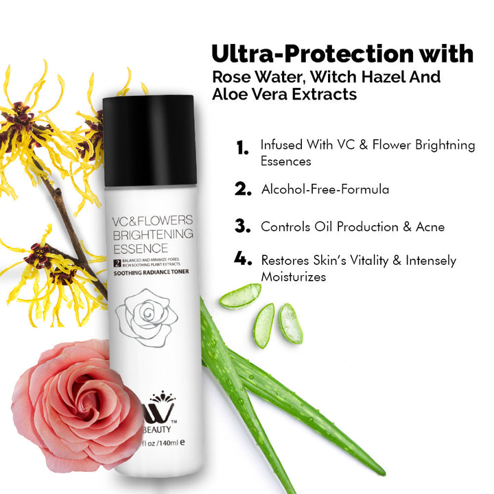 Soothing Radiance Facial Toner - 140ml | WBM Beauty