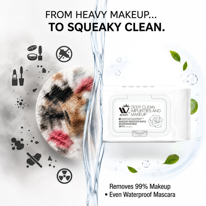 Makeup Remover Wipes - 25 pcs | WBM Beauty