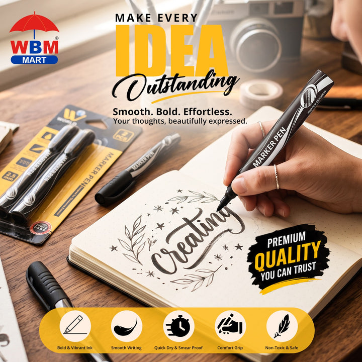 Marker Pen 2.5 mm - 2 Pcs | WBM World