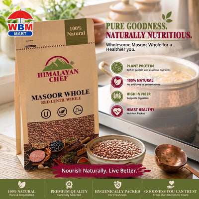 Masoor Whole - 2 lbs (908g) | Himalayan Chef