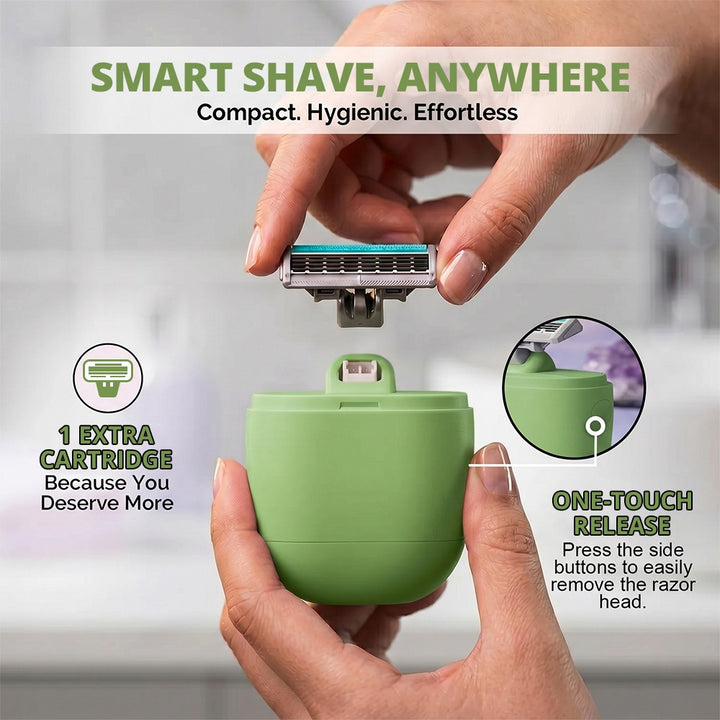 All In One Portable Razor for Men with Extra Refill &amp; Soap Bar (Any Random Color) | WBM MART