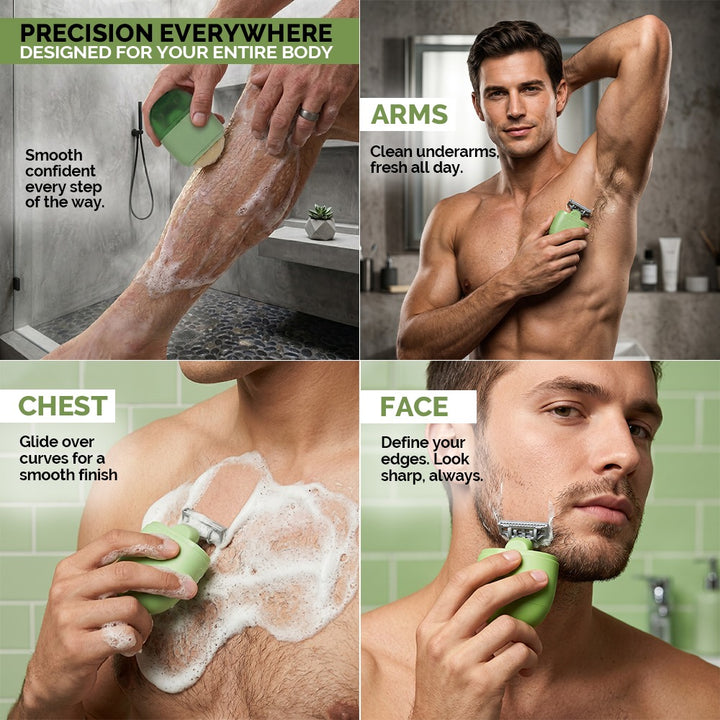 All In One Portable Razor for Men with Extra Refill &amp; Soap Bar (Any Random Color) | WBM MART