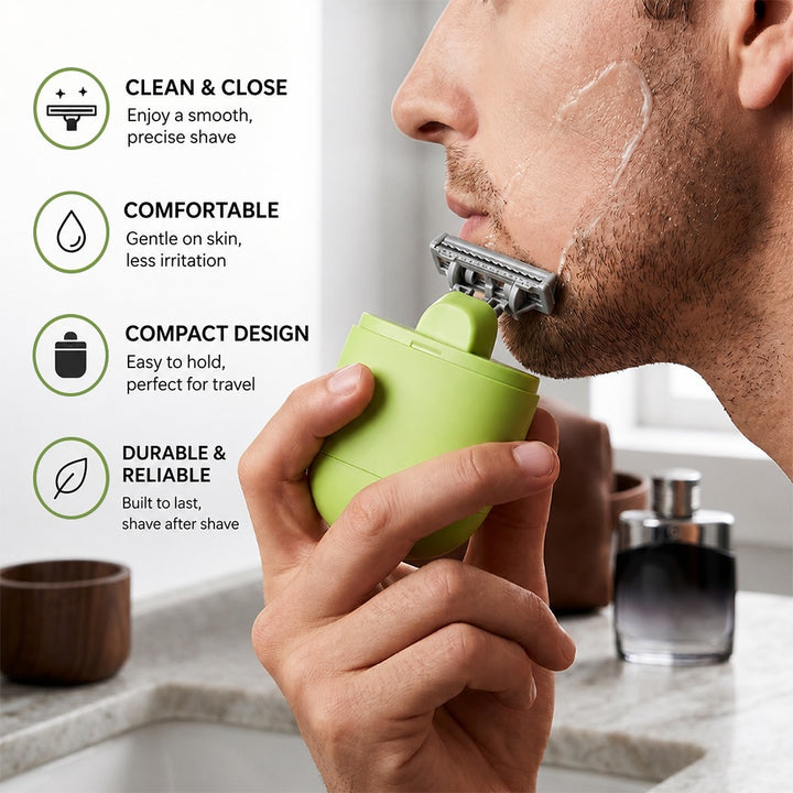 All In One Portable Razor for Men with Extra Refill &amp; Soap Bar (Any Random Color) | WBM MART