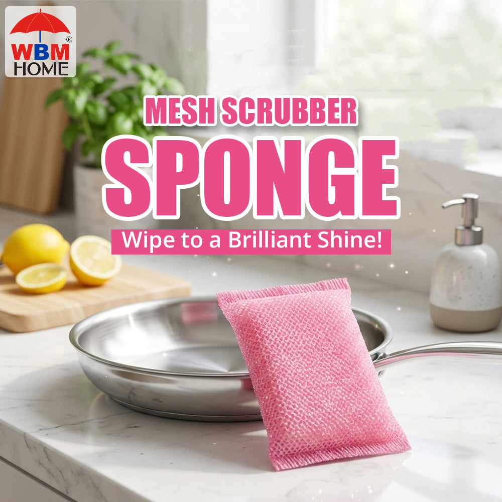 Dish Washing Mesh Sponge - 2 Pcs | WBM Home