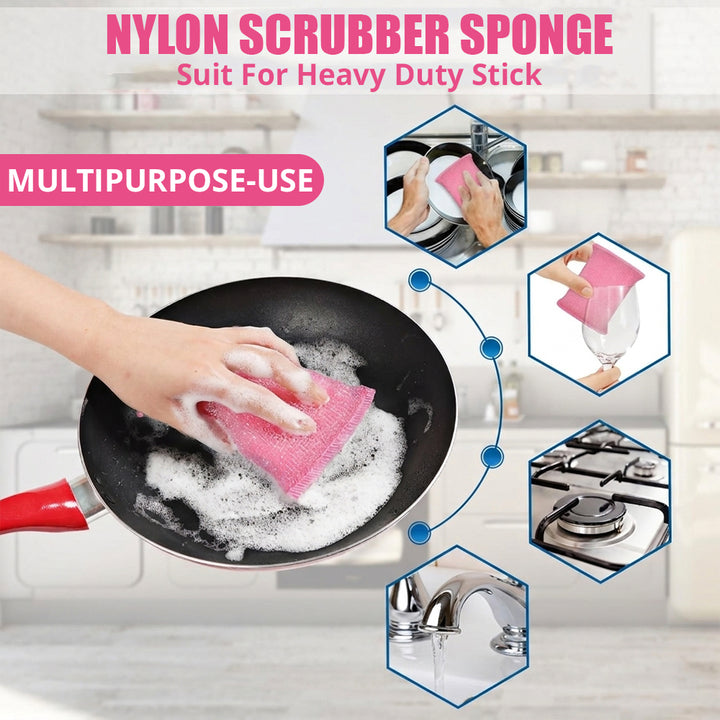 Dish Washing Mesh Sponge - 2 Pcs | WBM Home