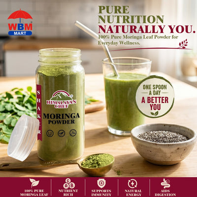 Moringa Powder Plastic Shaker- 0.33 lbs (150g) | Himalayan Chef
