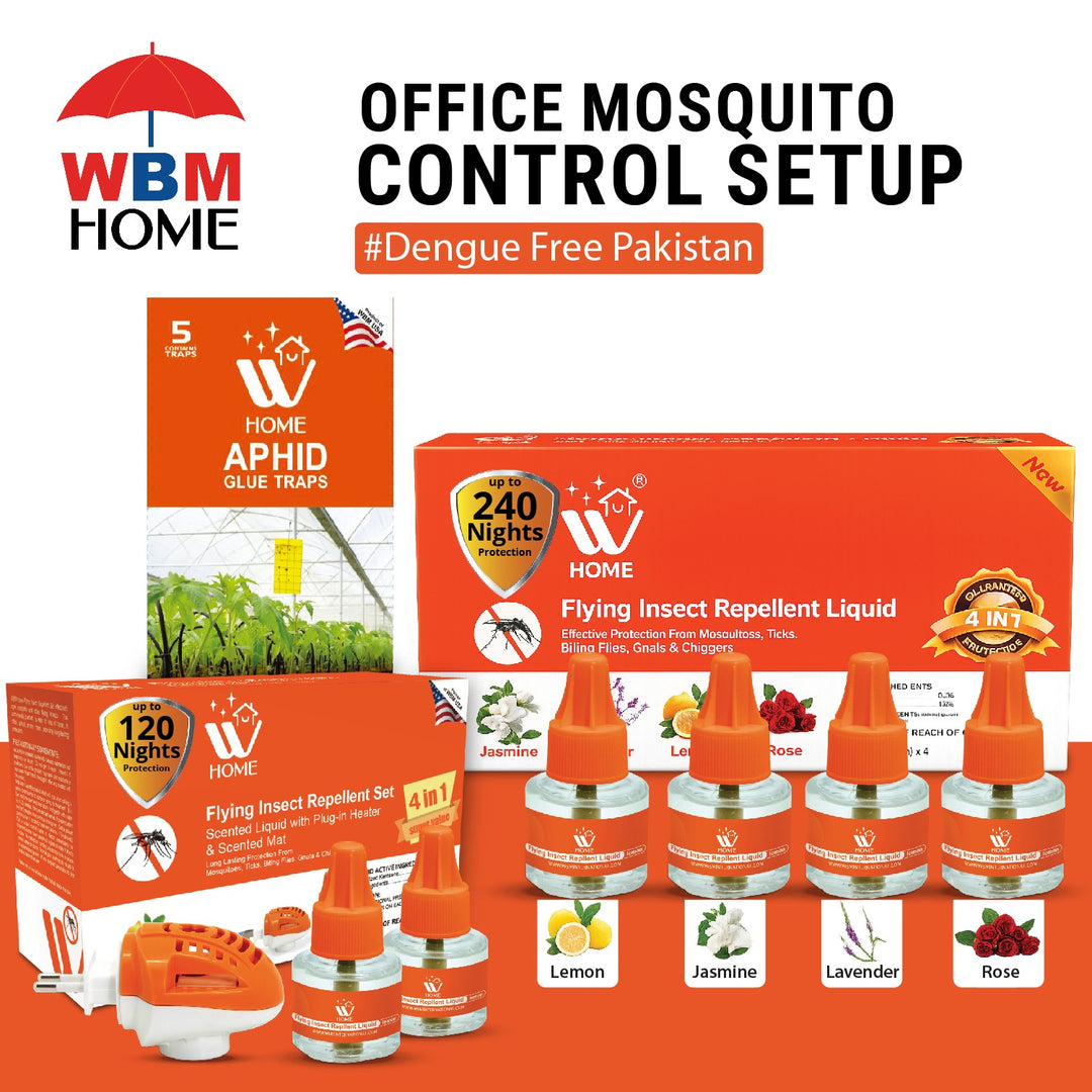 Office Mosquito Control Bundle – Machine + Liquid + Trap Combo | WBM Mart
