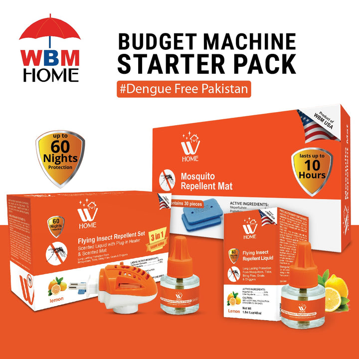 Mosquito Repellent Machine Starter Bundle – Budget Home Protection Kit | WBM Mart