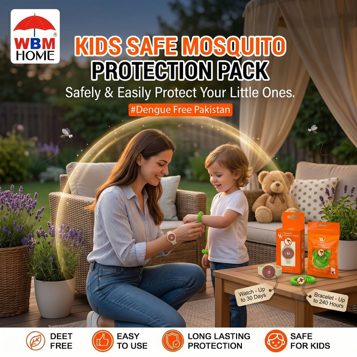 Kids Mosquito Protection Bundle – Bracelet &amp; Watch | WBM Mart