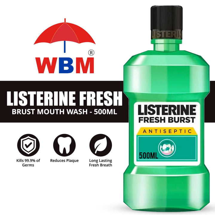 Listerine Fresh Brust Mouth Wash - 500ml