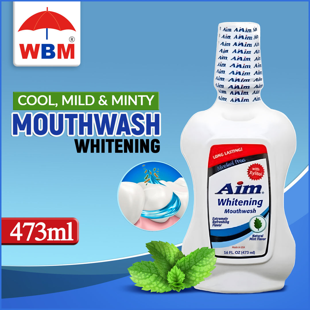 Aim Whitening Mouthwash - 473ml