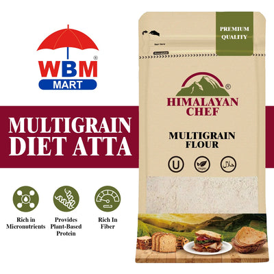 Multigrain Diet Atta - 1.76 lbs (800g) | Himalayan Chef