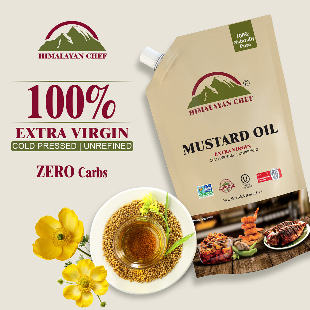 Mustard Oil - 2.2 lbs (1 Ltr) | Himalayan Chef