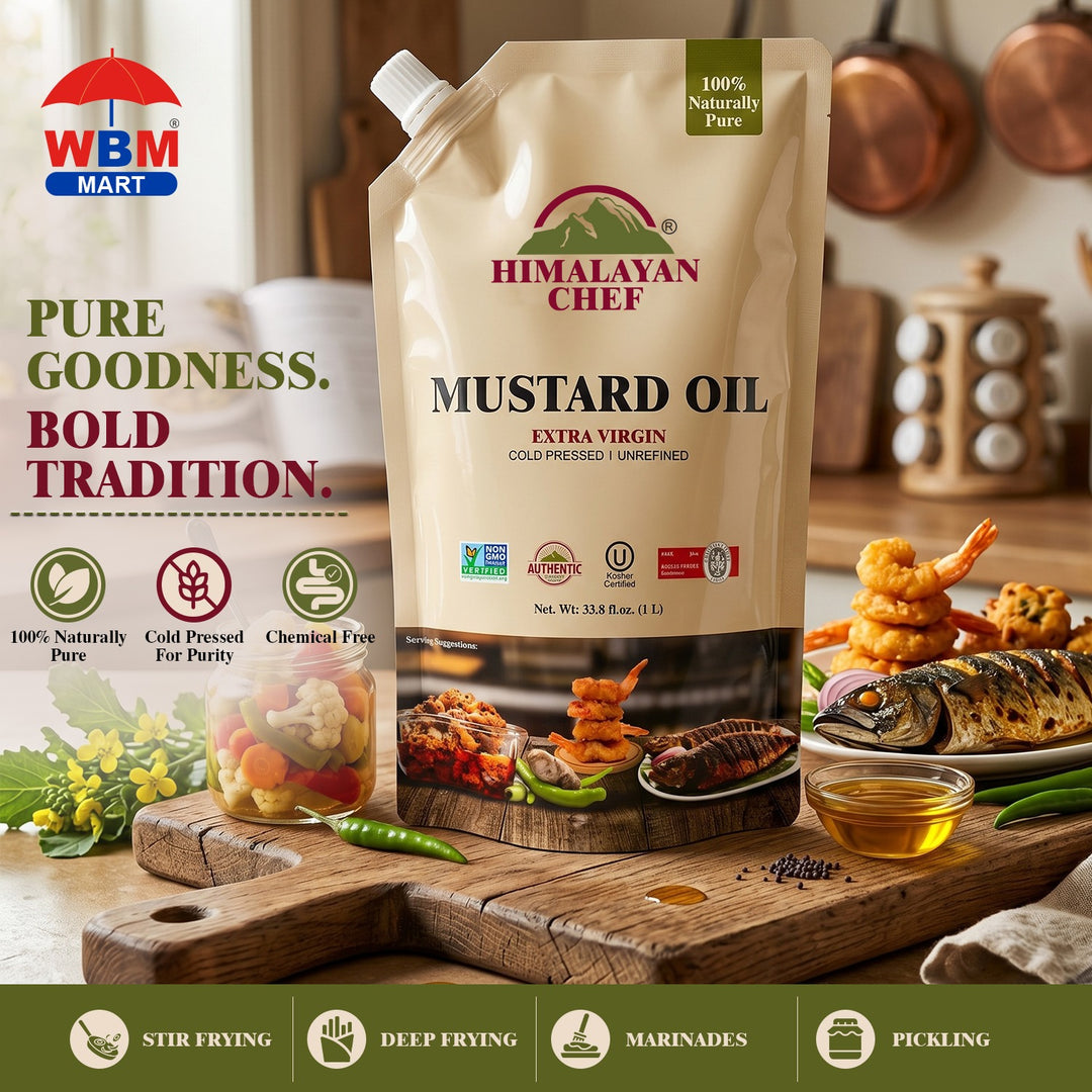 Mustard Oil - 2.2 lbs (1 Ltr) | Himalayan Chef