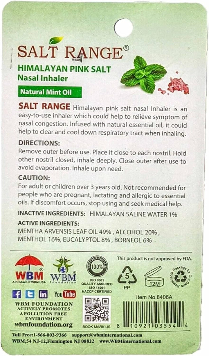 Himalayan Pink Salt Nasal Inhaler-2ml | Salt Range