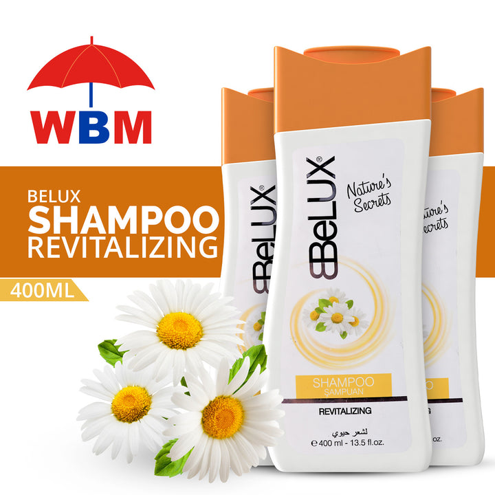 Pack of 3 | Revitalizing Shampoo for Damaged &amp; Dry Hair - 400ml | Belux