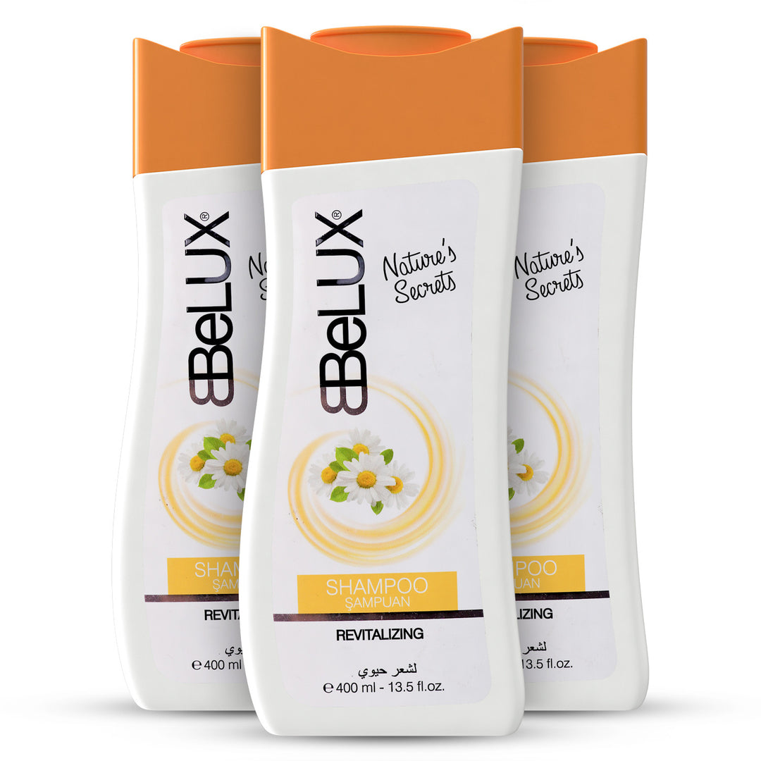 Pack of 3 | Revitalizing Shampoo for Damaged &amp; Dry Hair - 400ml | Belux