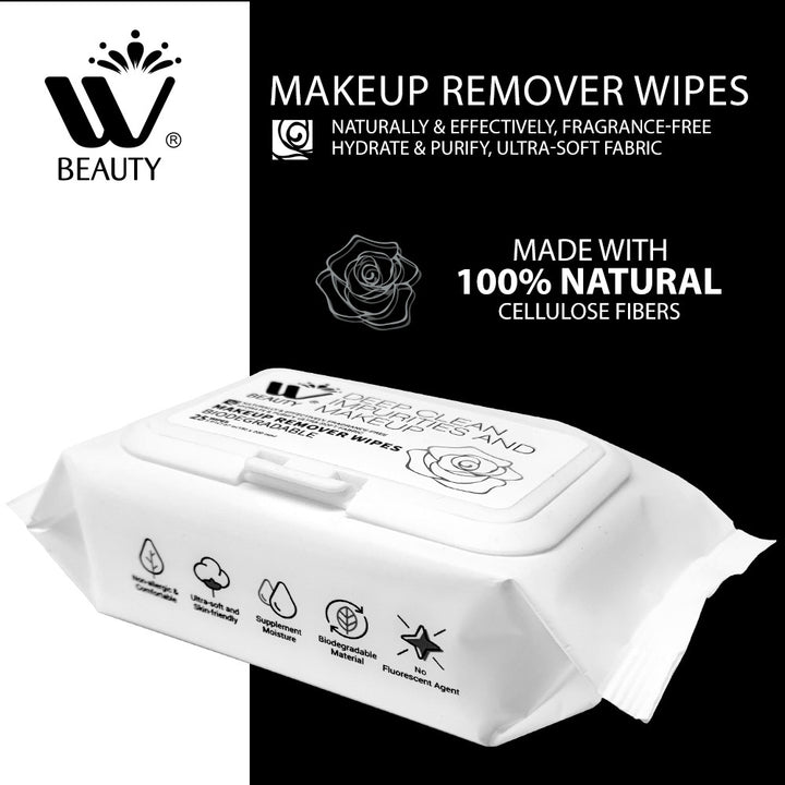 Makeup Remover Wipes - 25 pcs | WBM Beauty