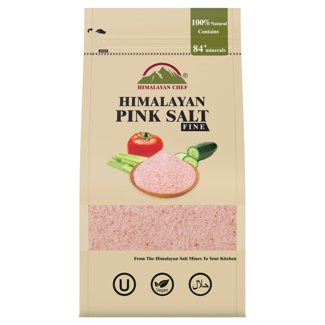 Pink Salt Fine - 1 lbs (454g) | Himalayan Chef