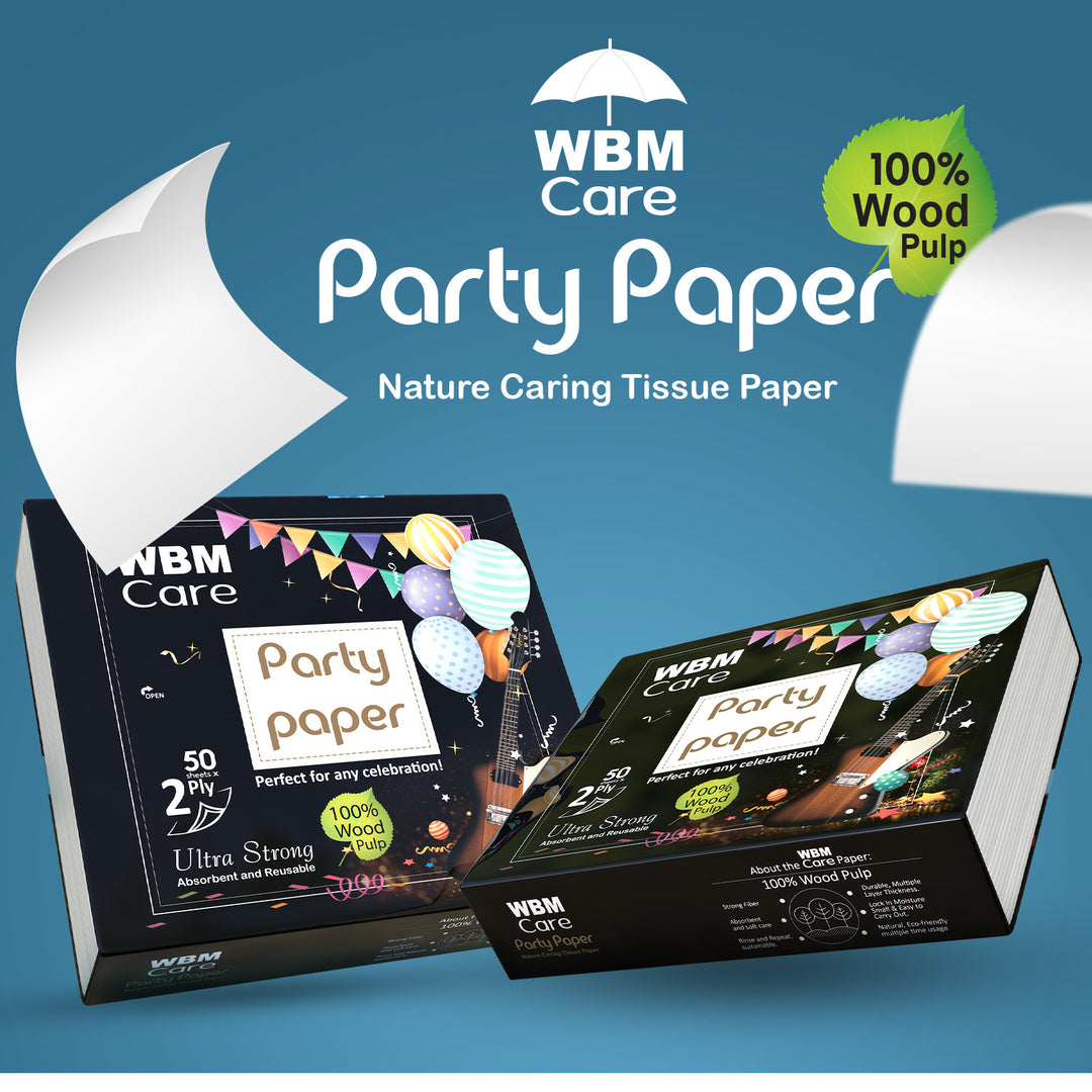 Party Paper (50 Sheets) - 2Ply | WBM Care
