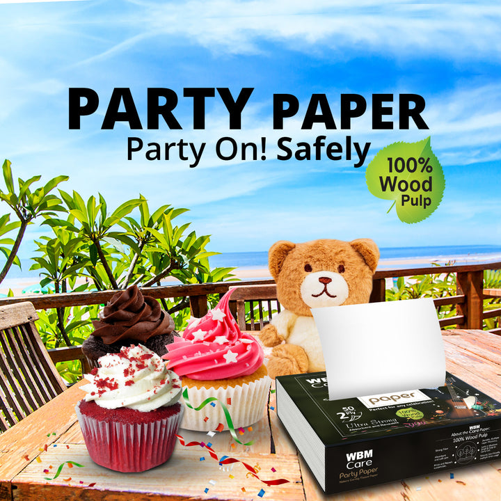 Party Paper (50 Sheets) - 2Ply | WBM Care