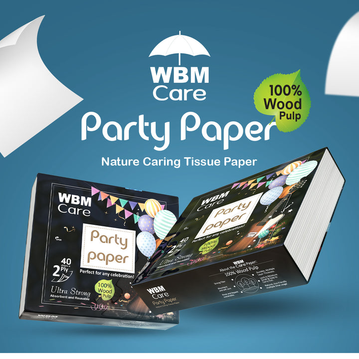 Party Paper (40 Sheets) - 2Ply | WBM Care