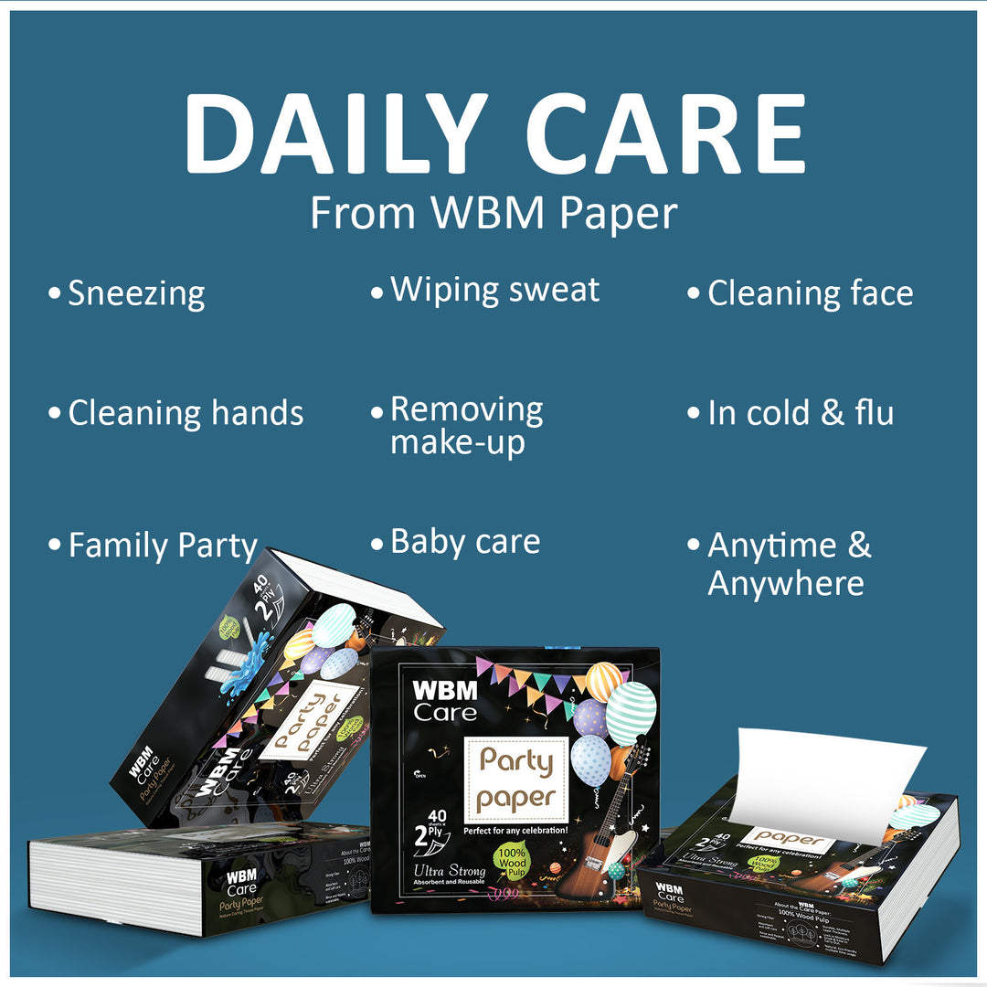 Party Paper (40 Sheets) - 2Ply | WBM Care